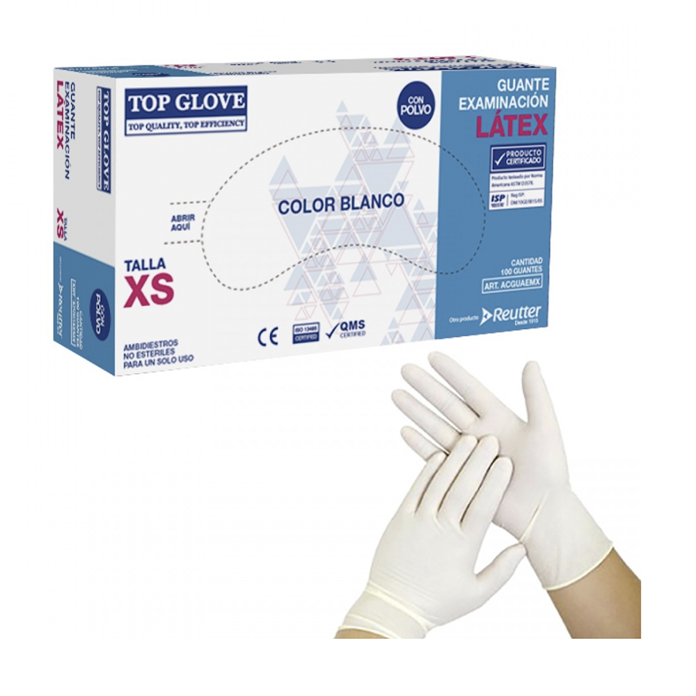 Guantes de Latex con Polvos 100u